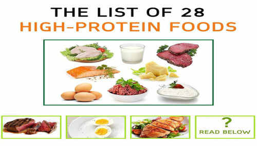 The List Of 28 High-Protein Foods