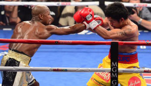 Floyd Mayweather beats Manny Pacquiao in Las Vegas